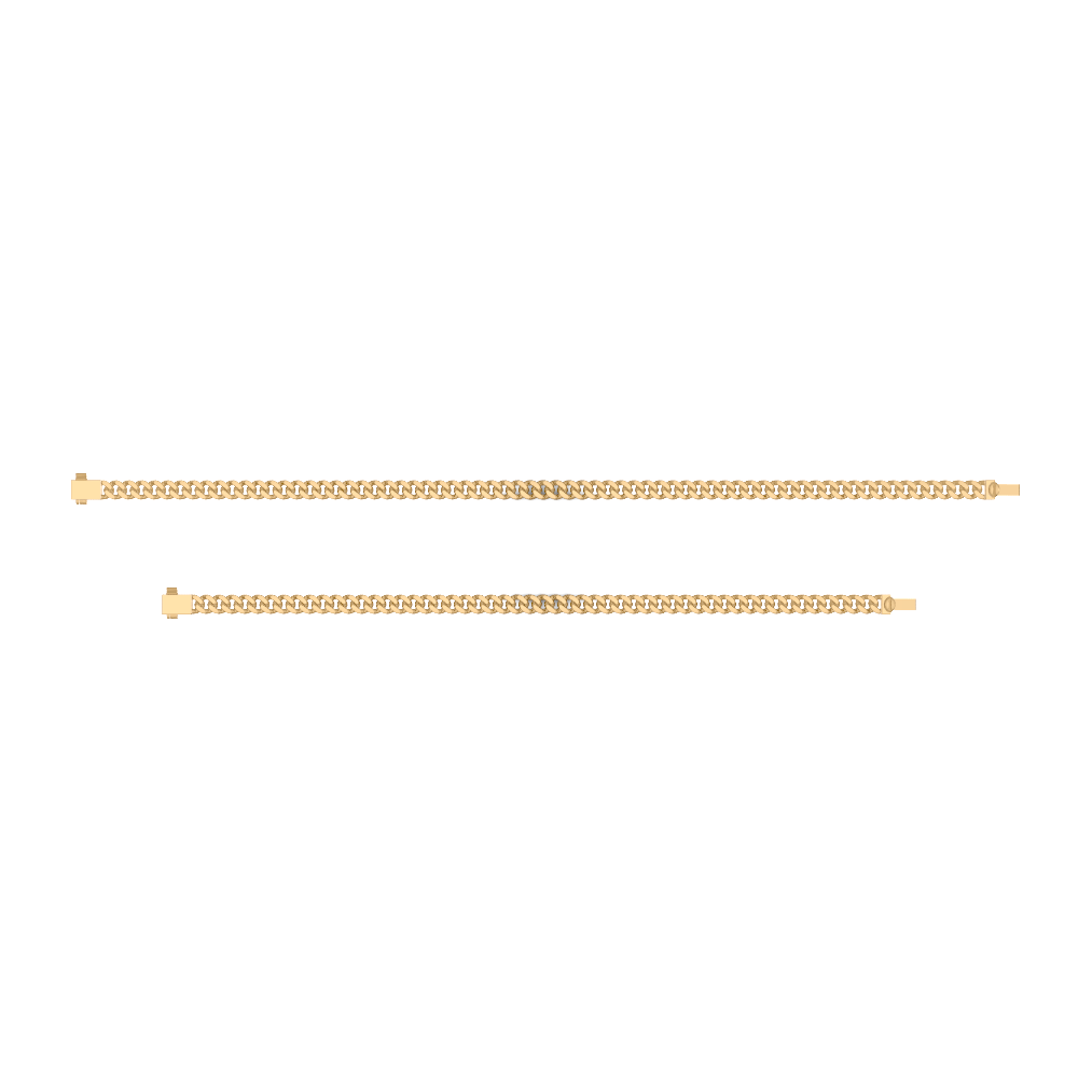 HANDMADE CUBAN LINK CHAIN 14KYG - 5MM LINK