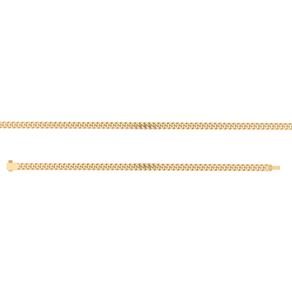 HANDMADE CUBAN LINK CHAIN 14KYG - 5MM LINK